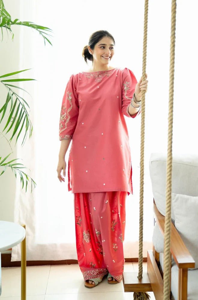 zn1301 lawn Embroidered 2pc - ZoniyaClothing