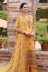 ZN289 - BAREEZE - EMBROIDERED 3PC LAWN DRESS WITH EMBROIDERED CHIFFON DUPATTA - ZoniyaClothing