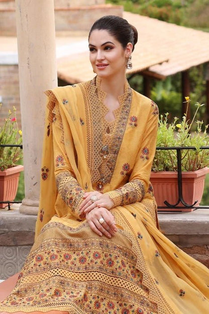 ZN289 - BAREEZE - EMBROIDERED 3PC LAWN DRESS WITH EMBROIDERED CHIFFON DUPATTA - ZoniyaClothing