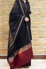 ZN555 - 3PC Winter Dhanak suit with Embroidered Shawll - ZoniyaClothing