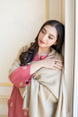 ZN611 - Asling Winter 3PC Dhanak suit with Dhanak Shawll - ZoniyaClothing