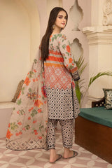 ZN700 - SUMMER 3Pc Digital Printed Lawn Shirt With Printed Lawn Trouser and Daimond Dupatta - ZoniyaClothing