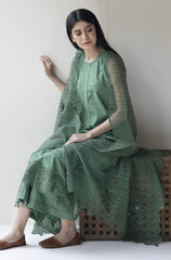 ZN732 - SUMMER 3PC Lawn Embroidered Shirt With Organza Embroidered Dupatta - ZoniyaClothing