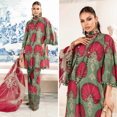 ZN788 - 3 Piece Unstitched Digital Printed Airjet Lawn Suit - ZoniyaClothing