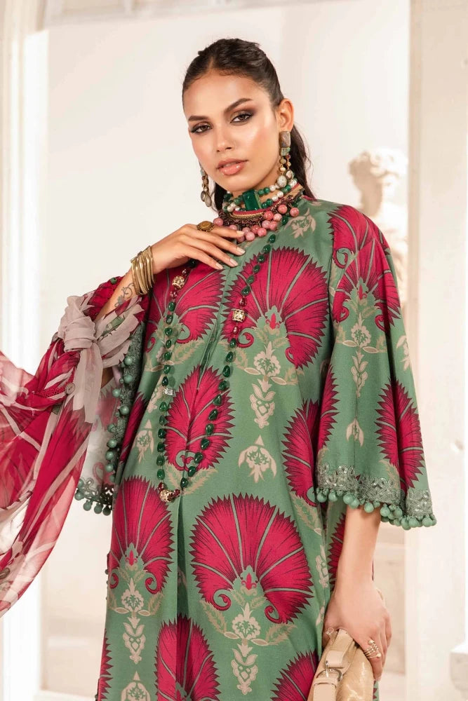 ZN788 - 3 Piece Unstitched Digital Printed Airjet Lawn Suit - ZoniyaClothing