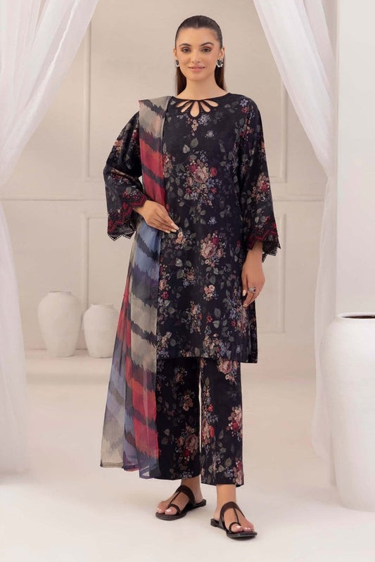 ZN826 - JAZMIN - 3PC Karandi Dhanak Printed Suit - ZoniyaClothing