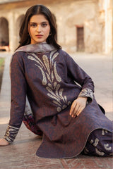 ZN830 - Winter jazmin 3PC Dhanak Karandi Printed Suit - ZoniyaClothing
