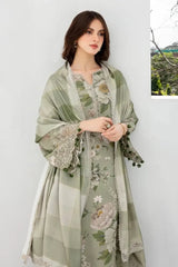 ZN942 - Winter 3PC Dhanak Karandi Printed Suit - ZoniyaClothing