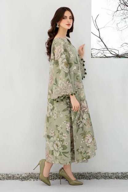 ZN942 - Winter 3PC Dhanak Karandi Printed Suit - ZoniyaClothing