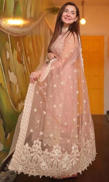 ZN979 - Faiza Saqlain - 3PC Embroidered Lawn Suit - ZoniyaClothing