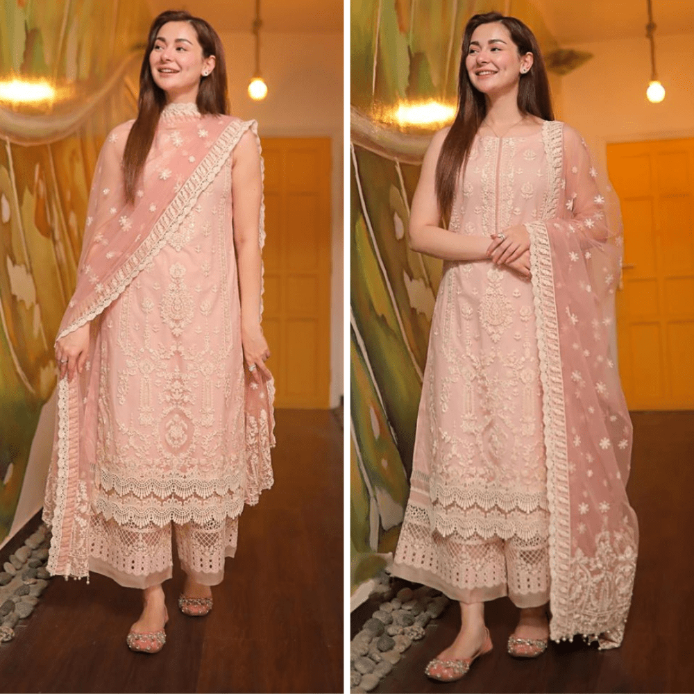 ZN979 - Faiza Saqlain - 3PC Embroidered Lawn Suit - ZoniyaClothing