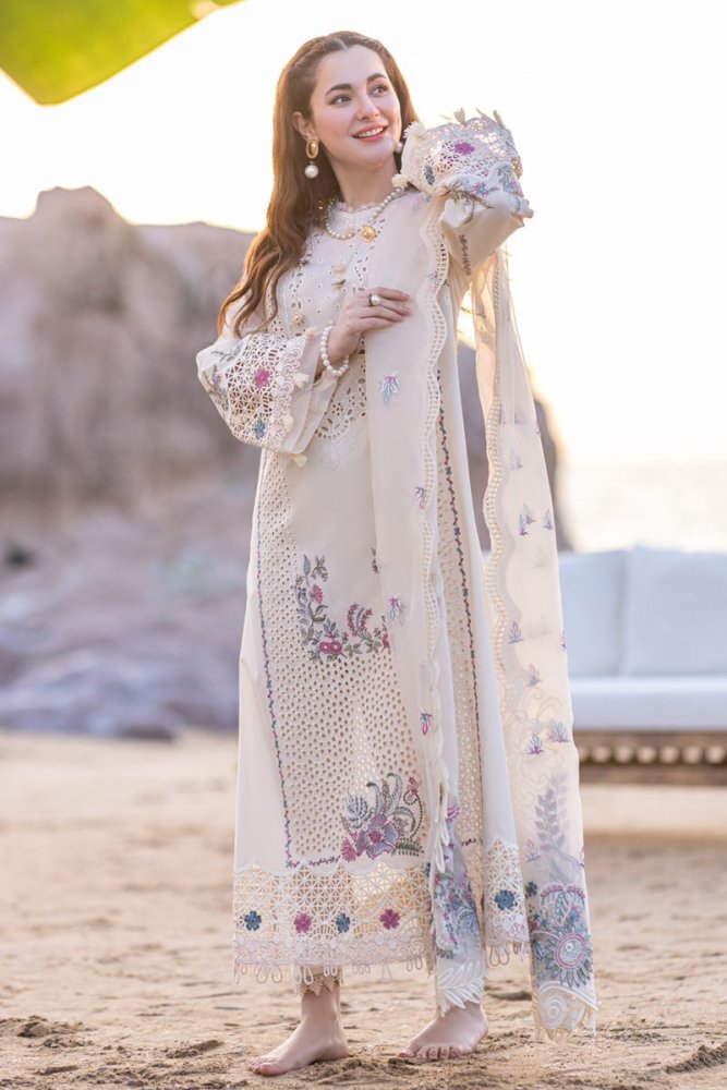 ZN997 - Qalamkar 3 Piece Chickenkari Embroidered Lawn Suit - ZoniyaClothing