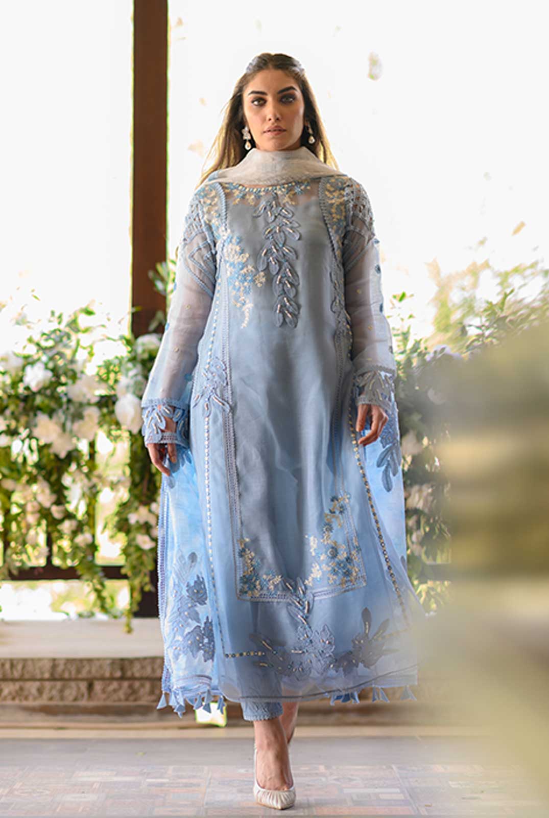 Pakistani organza clearance dresses